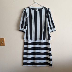 Vintage 80s Striped Dress
